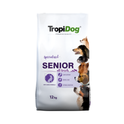 TropiDog Premium Senior –  bogata w indyka 12kg